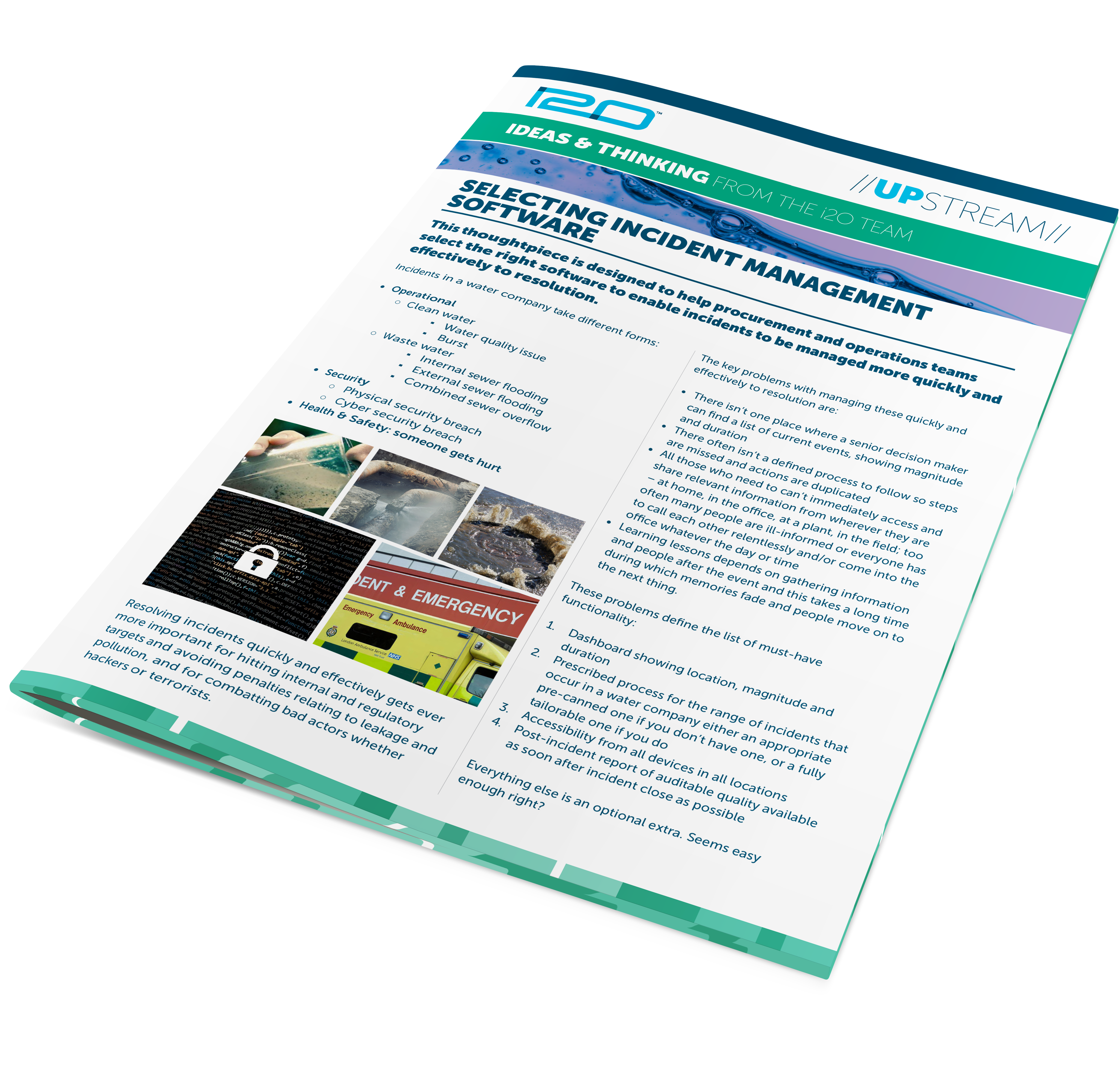 Thought piece - Selecting incident management software Thought piece - Selecting incident management software
